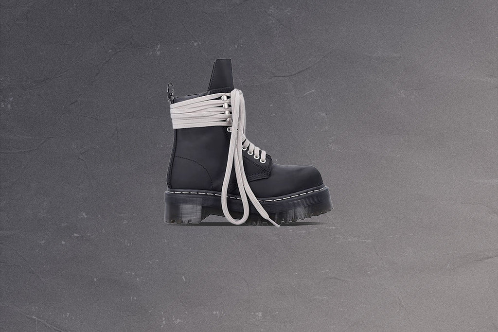 Rick Owens DRKSHDW x Dr. Martens Quad Sole Steel Toe Boot - Black