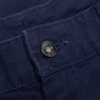 Life Double Front Trousers - Midnight Navy/White