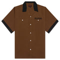 Daisy Bowling Button Down - Brown
