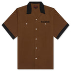 Daisy Bowling Button Down - Brown
