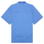 Decker S/S Woven Crop Fit Button Up - Victoria Blue