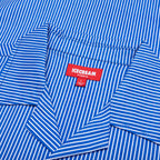 Decker S/S Woven Crop Fit Button Up - Victoria Blue