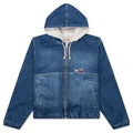 Denim Sherpa Work Jacket - Washed Blue