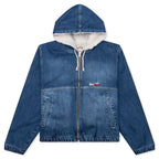 Denim Sherpa Work Jacket - Washed Blue