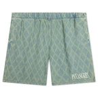 Diamond Jacquard Shorts - Light Indigo