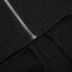 Digital Zip Poncho Hoodie - Black