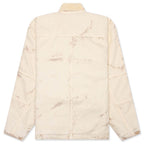 Distressed Canvas Shop Jacket - Khaki
