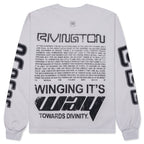Divinity Paper Garden L/S Tee - Light Grey