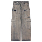 Double Cargo Denim Jeans - Mineral Pearl
