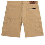 Ryan Double Knee Shorts - Washed Brown