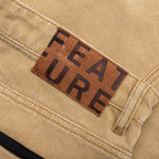 Ryan Double Knee Shorts - Washed Brown