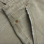 Ryan Double Knee Shorts - Washed Olive
