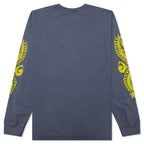 Dragons Pig. Dyed L/S Tee - Indigo