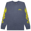Dragons Pig. Dyed L/S Tee - Indigo