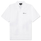 Embroidered Bowling Shirt - Antique White