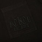 Embroidered Pocket Tee - Black