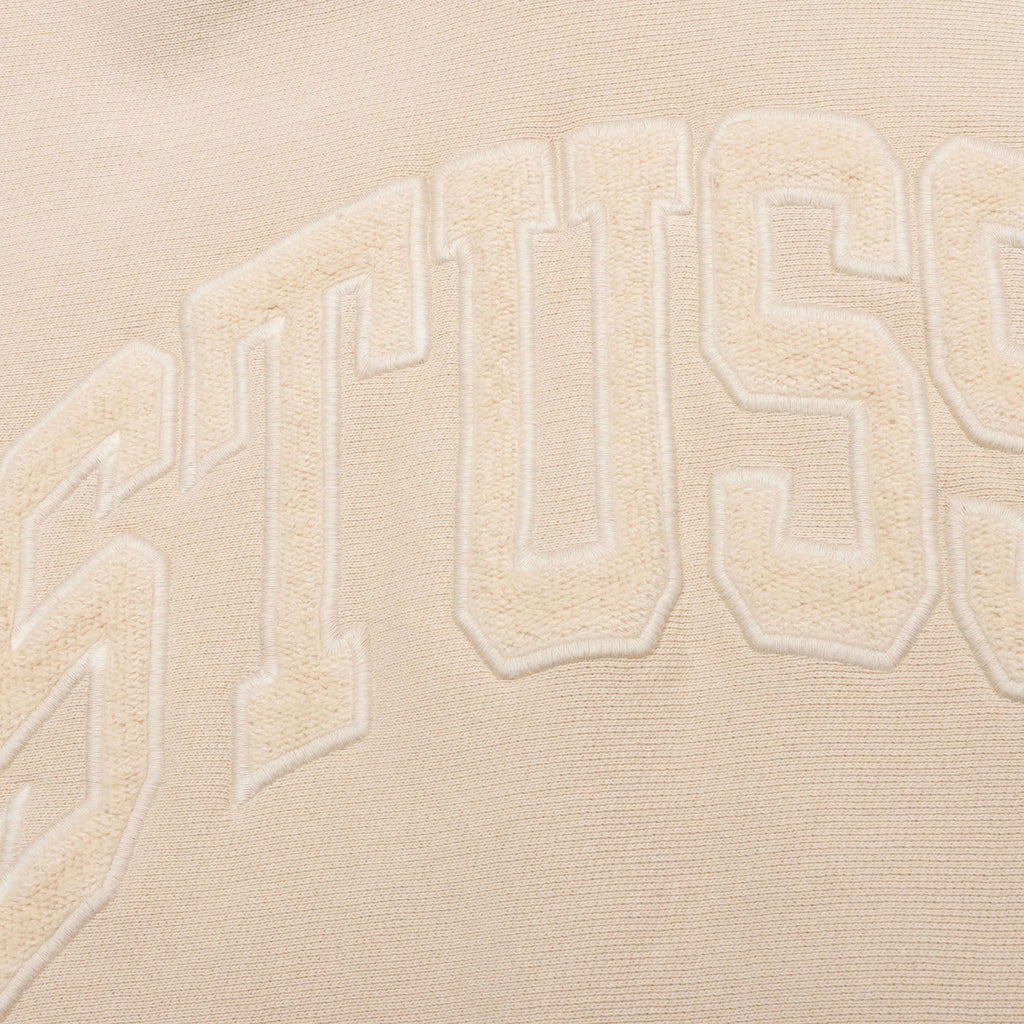 Embroidered Relaxed Hoodie - Sand