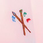 Embroidery Motifs Logo S/S Shirt - Light Pink