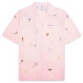 Embroidery Motifs Logo S/S Shirt - Light Pink