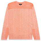 Engineered Panel Sweater - Orange