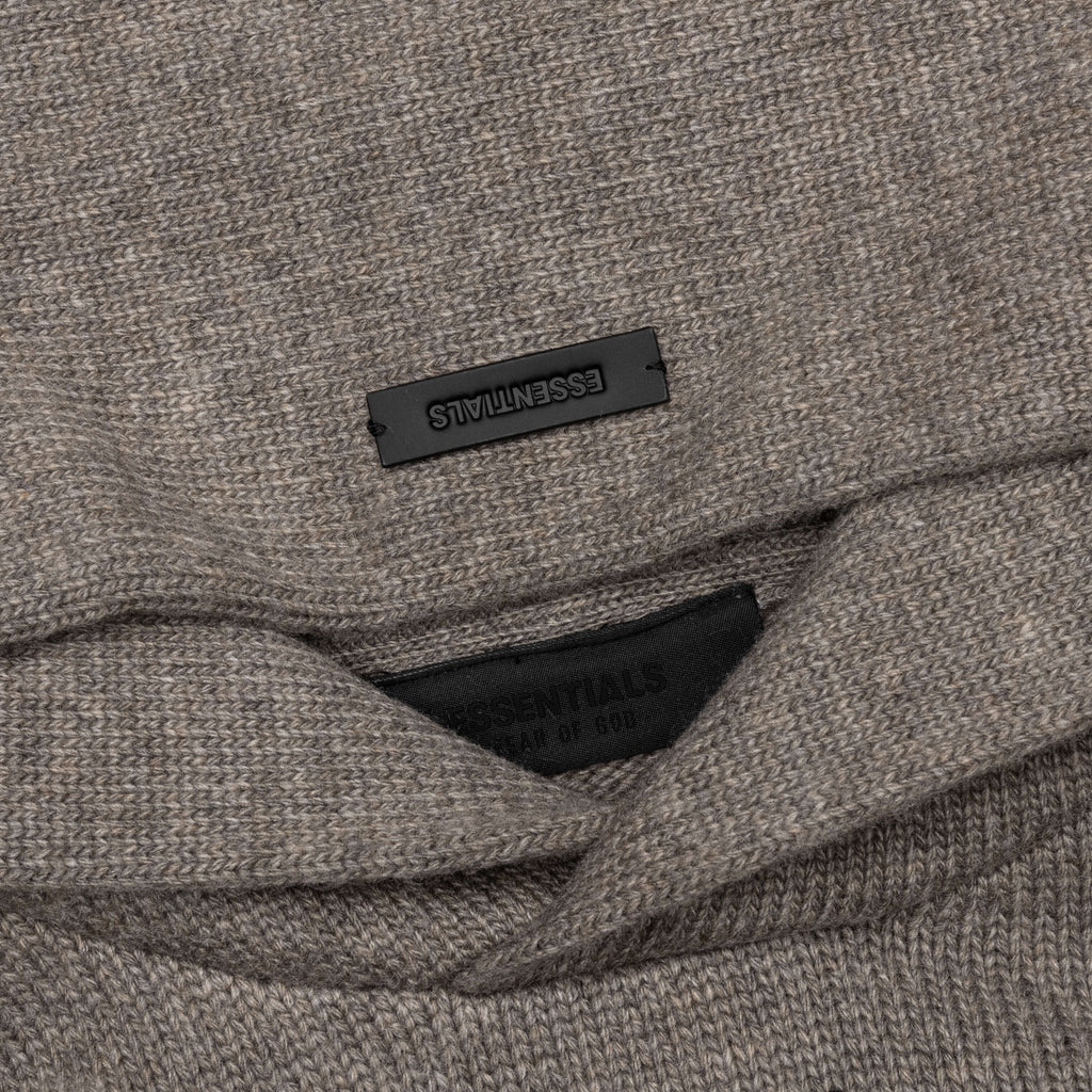 Essentials Knit Hoodie - Heather Grey