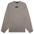 Essentials L/S Tee - Heather Grey
