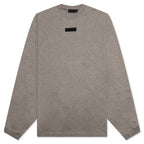 Essentials L/S Tee - Heather Grey