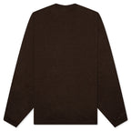 Essentials L/S Tee - Heather Wood