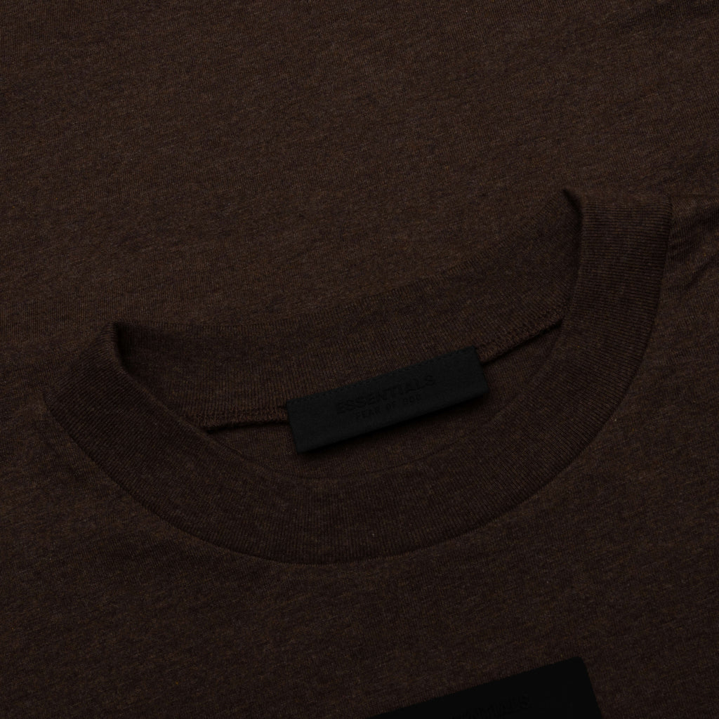 Essentials L/S Tee - Heather Wood