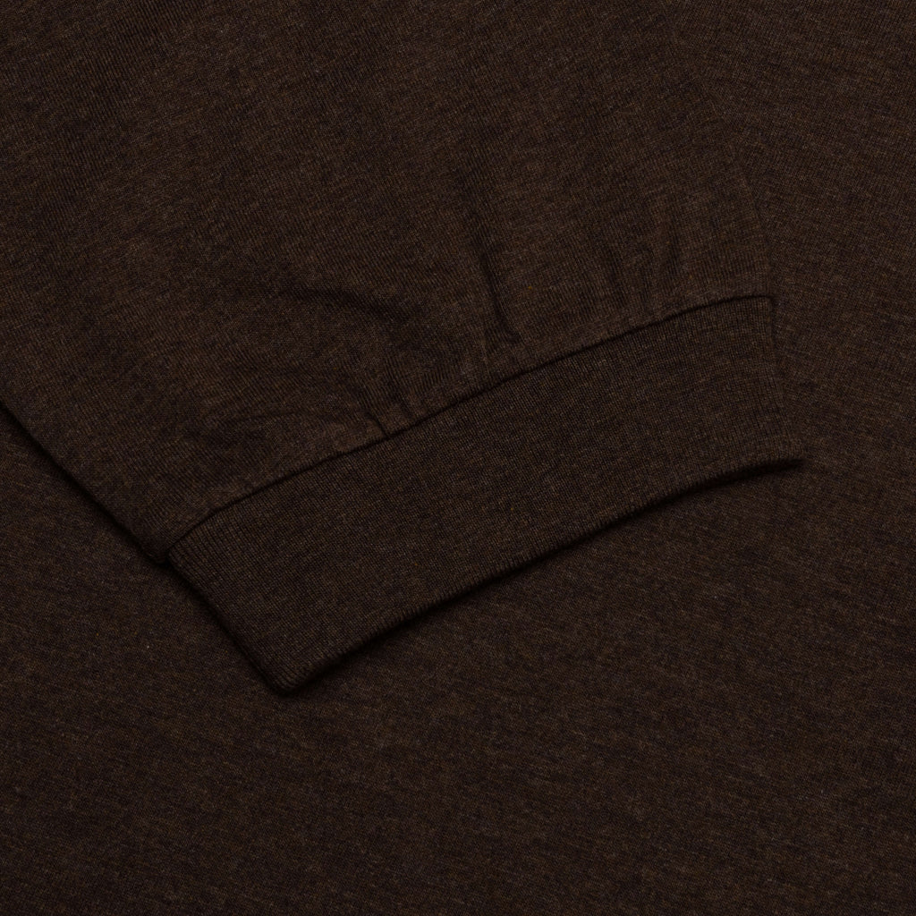 Essentials L/S Tee - Heather Wood