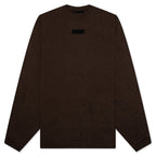 Essentials L/S Tee - Heather Wood
