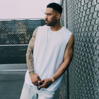 Dean Sleeveless Tee - White