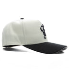 Feature x New Era 59FORTY Curved A-Frame Fitted Old English F - Chrome/Black