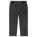 Faded Graphic Fleece Pant - Washed Black