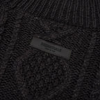 Essentials Cable Knit Turtleneck - Iron