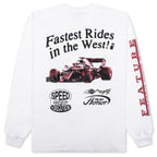 Feature x Honor The Gift Fastest Rides L/S Tee - White