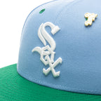 Feature x New Era "Earth" Chicago White Sox Fitted - Birdseye Blue/Kelly Green