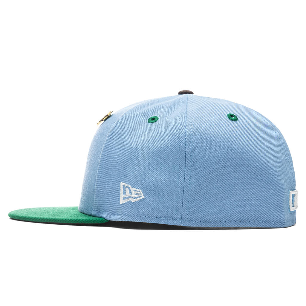 Feature x New Era "Earth" New York Yankee's Fitted - Birdseye Blue/Kelly Green