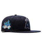 Feature x New Era Flaming Dice 59FIFTY Fitted - Los Angeles Angels