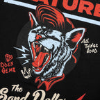 Feature x Sand Dollar Black Cat Tee - Black