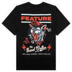Feature x Sand Dollar Black Cat Tee - Black