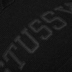 Felt Patch Knit Hood - Black
