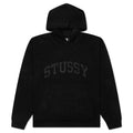 Felt Patch Knit Hood - Black