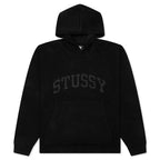 Felt Patch Knit Hood - Black