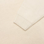 Felt Patch Knit Hood - Natural