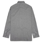 Flannel Button-Up Shirt - Black/White