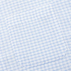 Flat Bottom Crinkled Shirt - Blue Check