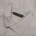 Fleece Polo - Heather Gray