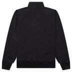 Fleece Raglan Zip Mock - Washed Black