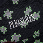 Floral Seersucker Shorts - Black